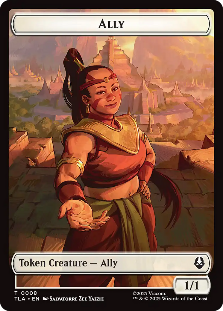 Ally (0008) // Soldier (0002) Double-Sided Token [Avatar: The Last Airbender Tokens] | Cards and Coasters CA