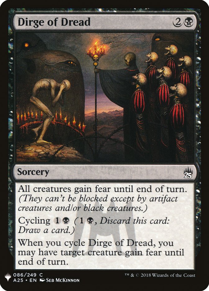Dirge of Dread [Mystery Booster] | Cards and Coasters CA