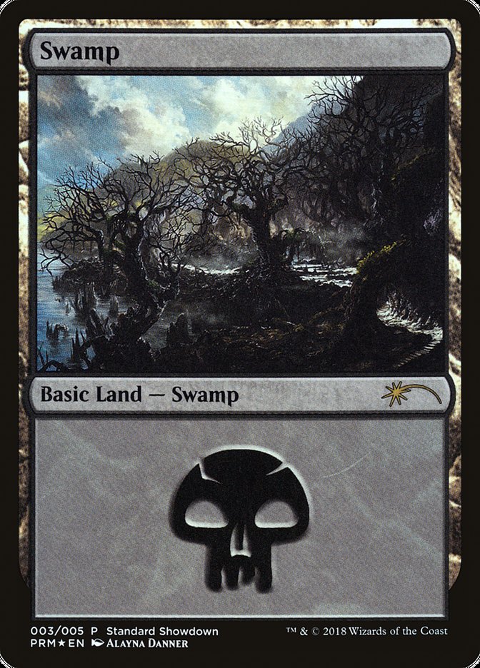 Swamp (Alayna Danner) [Standard Showdown Promos] | Cards and Coasters CA