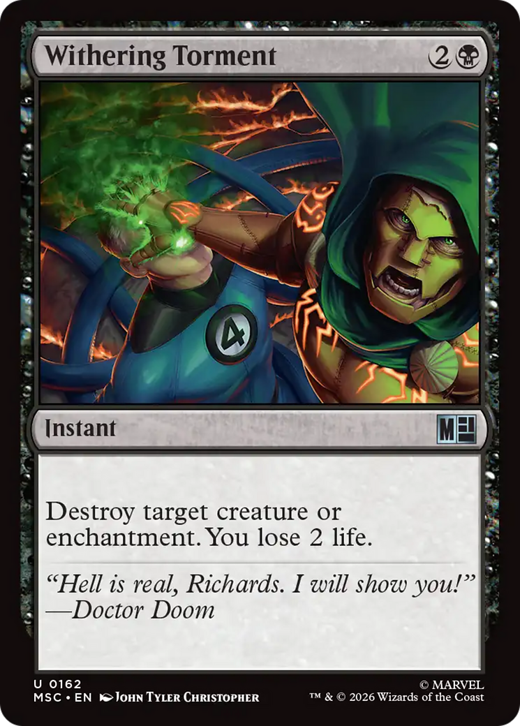 Withering Torment (Surge Foil) [Marvel Super Heroes Commander] | Cards and Coasters CA