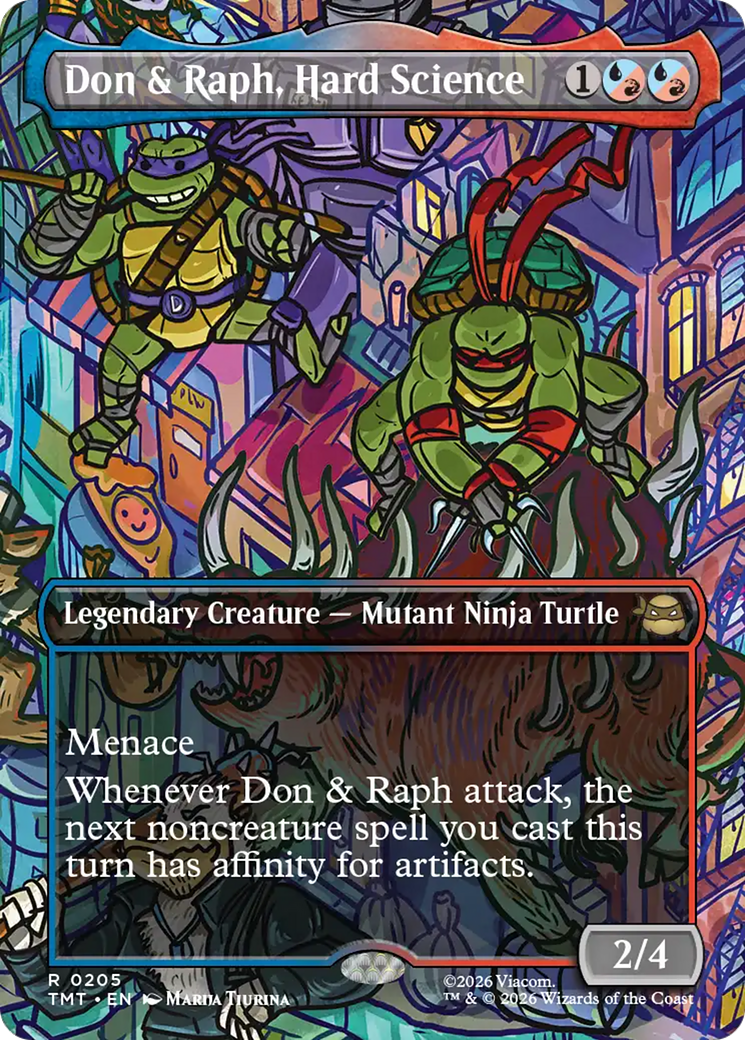 Don & Raph, Hard Science (Borderless) [Teenage Mutant Ninja Turtles] | Cards and Coasters CA