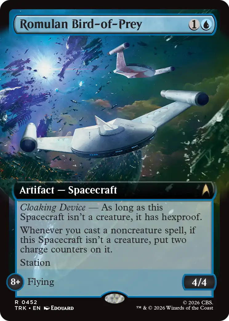 Romulan Bird-of-Prey (Extended Art) [Star Trek] | Cards and Coasters CA