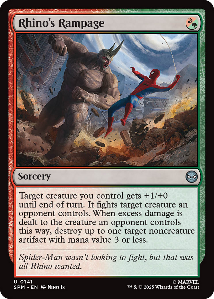 Rhino's Rampage [Marvel's Spider-Man] | Cards and Coasters CA