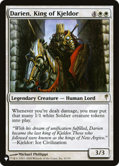 Darien, King of Kjeldor [The List] | Cards and Coasters CA