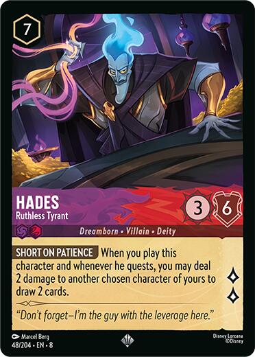 Hades - Ruthless Tyrant (48/204) [Reign of Jafar] | Cards and Coasters CA