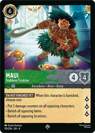 Maui - Stubborn Trickster (110/204) [Reign of Jafar] | Cards and Coasters CA