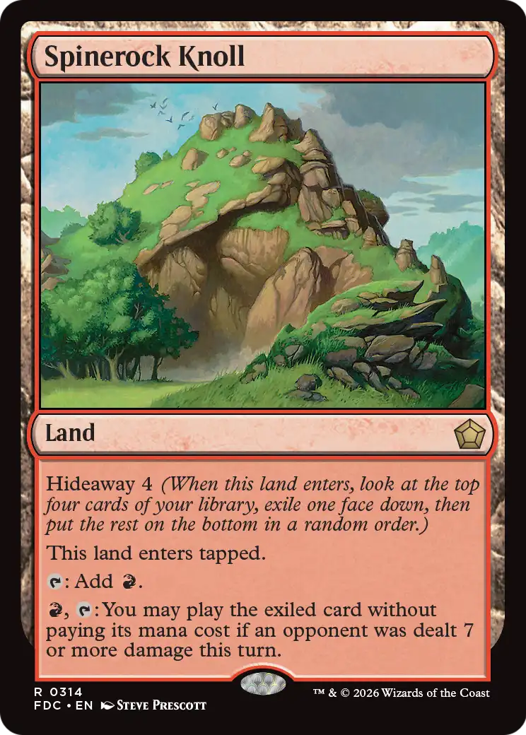 Spinerock Knoll [Foundations Commander] | Cards and Coasters CA