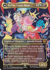 Kefka, Court Mage // Kefka, Ruler of Ruin (Borderless) (0322) [FINAL FANTASY] | Cards and Coasters CA