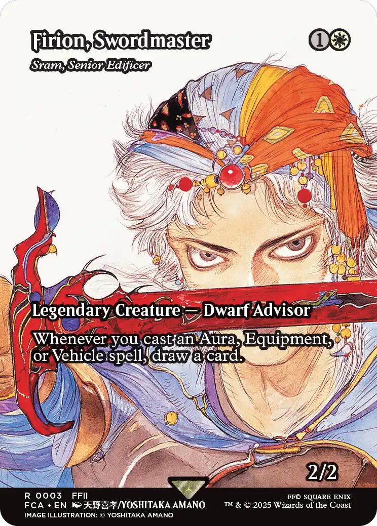 Firion, Swordmaster - Sram, Senior Edificer (Showcase) [FINAL FANTASY : Through the Ages] | Cards and Coasters CA