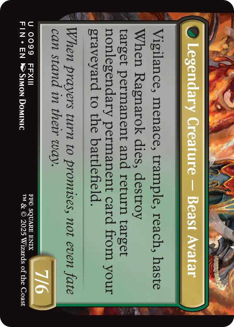 Fang, Fearless l'Cie [FINAL FANTASY] | Cards and Coasters CA