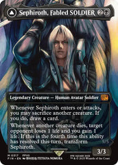 Sephiroth, Fabled SOLDIER // Sephiroth, One-Winged Angel (Borderless) (0317) [FINAL FANTASY] | Cards and Coasters CA