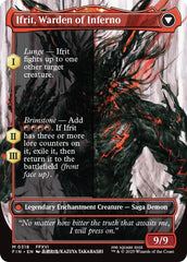 Clive, Ifrit's Dominant // Ifrit, Warden of Inferno (Borderless) (0318) [FINAL FANTASY] | Cards and Coasters CA