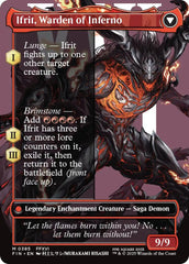 Clive, Ifrit's Dominant // Ifrit, Warden of Inferno (Borderless) (0385) [FINAL FANTASY] | Cards and Coasters CA