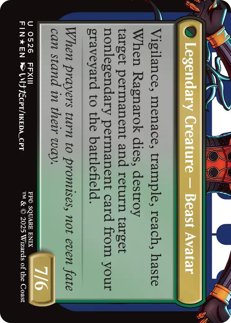 Fang, Fearless l'Cie (Borderless) (Surge Foil) [FINAL FANTASY] | Cards and Coasters CA