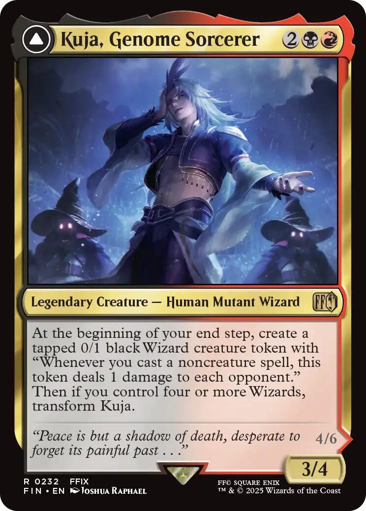 Kuja, Genome Sorcerer // Trance Kuja, Fate Defied [FINAL FANTASY] | Cards and Coasters CA