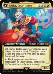 Kefka, Court Mage // Kefka, Ruler of Ruin (Extended Art) [FINAL FANTASY] | Cards and Coasters CA
