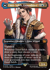 Emet-Selch, Unsundered // Hades, Sorcerer of Eld (Borderless) (Surge Foil) [FINAL FANTASY] | Cards and Coasters CA