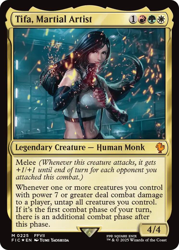 Tifa, Martial Artist (Surge Foil) [FINAL FANTASY Commander] | Cards and Coasters CA