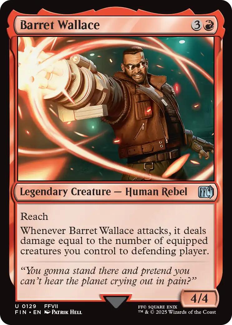 Barret Wallace [FINAL FANTASY] | Cards and Coasters CA