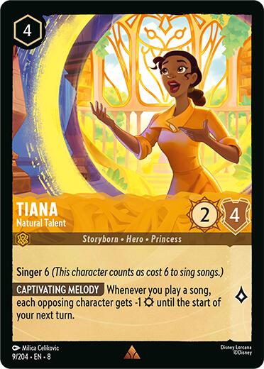 Tiana - Natural Talent (9/204) [Reign of Jafar] | Cards and Coasters CA