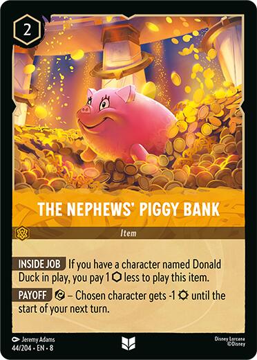 The Nephews' Piggy Bank (44/204) [Reign of Jafar] | Cards and Coasters CA