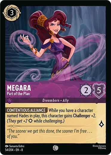 Megara - Part of the Plan (54/204) [Reign of Jafar] | Cards and Coasters CA