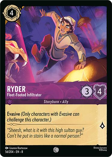 Ryder - Fleet-Footed Infiltrator (56/204) [Reign of Jafar] | Cards and Coasters CA