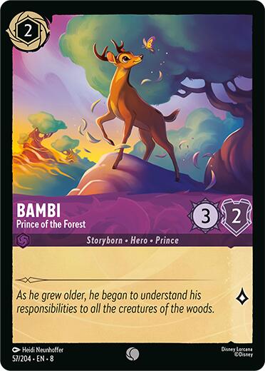 Bambi - Prince of the Forest (57/204) [Reign of Jafar] | Cards and Coasters CA