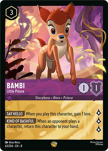 Bambi - Little Prince (63/204) [Reign of Jafar] | Cards and Coasters CA