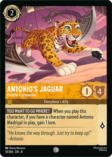 Antonio's Jaguar - Faithful Companion (31/204) [Reign of Jafar] | Cards and Coasters CA
