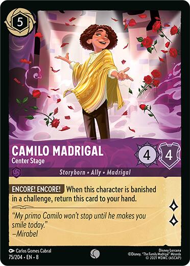 Camilo Madrigal - Center Stage (75/204) [Reign of Jafar] | Cards and Coasters CA