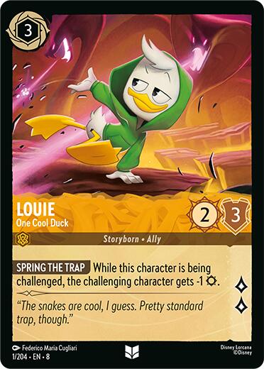 Louie - One Cool Duck (1/204) [Reign of Jafar] | Cards and Coasters CA