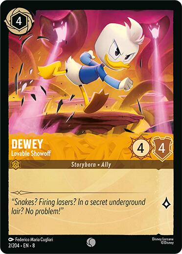Dewey - Lovable Showoff (2/204) [Reign of Jafar] | Cards and Coasters CA