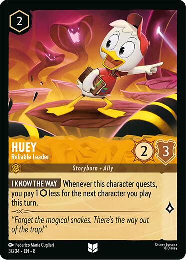 Huey - Reliable Leader (3/204) [Reign of Jafar] | Cards and Coasters CA