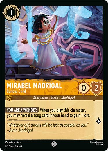 Mirabel Madrigal - Curious Child (10/204) [Reign of Jafar] | Cards and Coasters CA