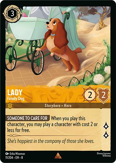 Lady - Family Dog (11/204) [Reign of Jafar] | Cards and Coasters CA