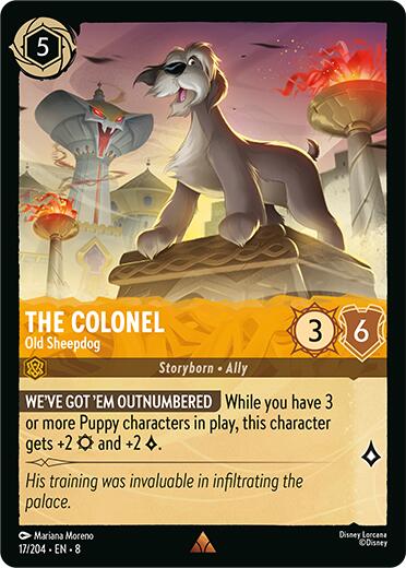 The Colonel - Old Sheepdog (17/204) [Reign of Jafar] | Cards and Coasters CA