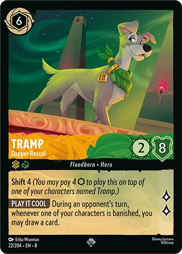 Tramp - Dapper Rascal (22/204) [Reign of Jafar] | Cards and Coasters CA
