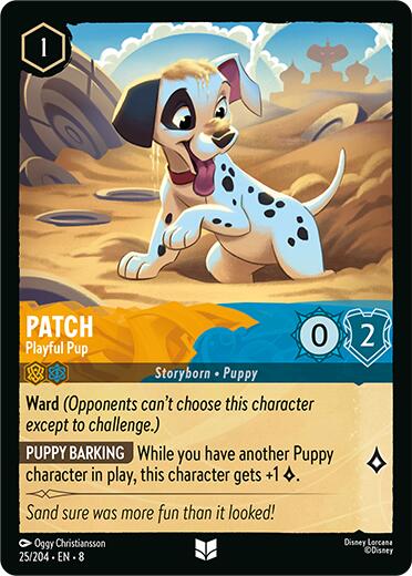 Patch - Playful Pup (25/204) [Reign of Jafar] | Cards and Coasters CA