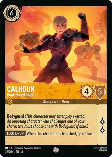 Calhoun - Hard-Nosed Leader (32/204) [Reign of Jafar] | Cards and Coasters CA