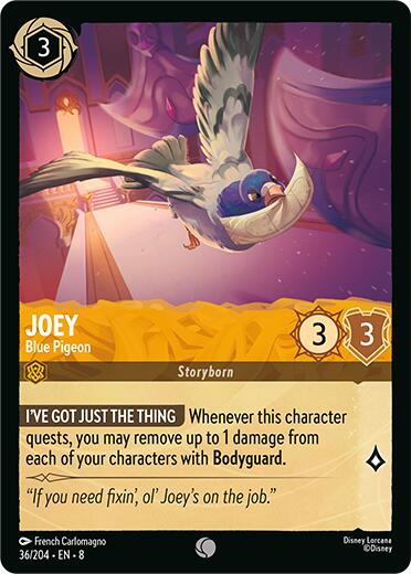 Joey - Blue Pigeon (36/204) [Reign of Jafar] | Cards and Coasters CA