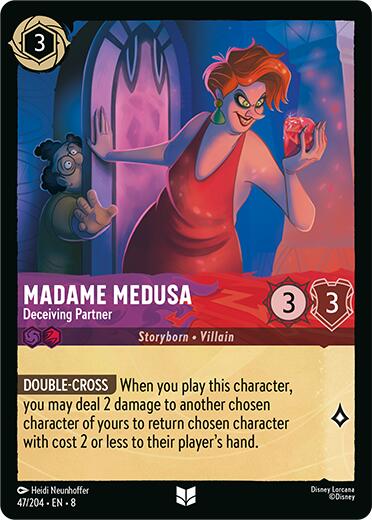 Madame Medusa - Deceiving Partner (47/204) [Reign of Jafar] | Cards and Coasters CA