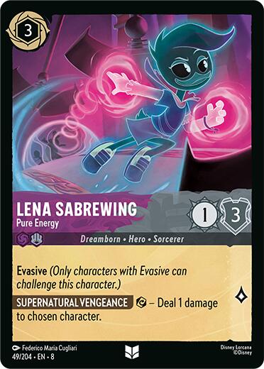 Lena Sabrewing -- Pure Energy (49/204) [Reign of Jafar] | Cards and Coasters CA
