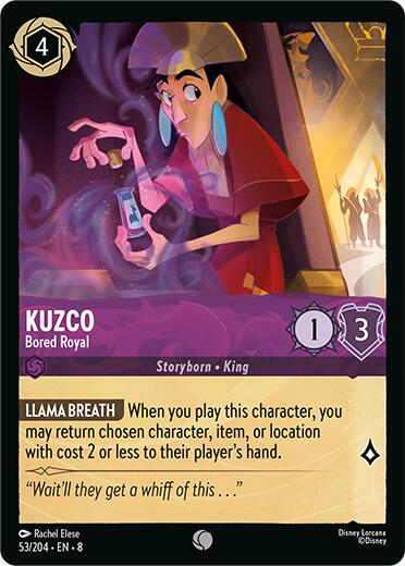 Kuzco - Bored Royal (53/204) [Reign of Jafar] | Cards and Coasters CA