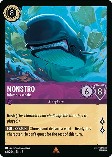 Monstro - Infamous Whale (64/204) [Reign of Jafar] | Cards and Coasters CA