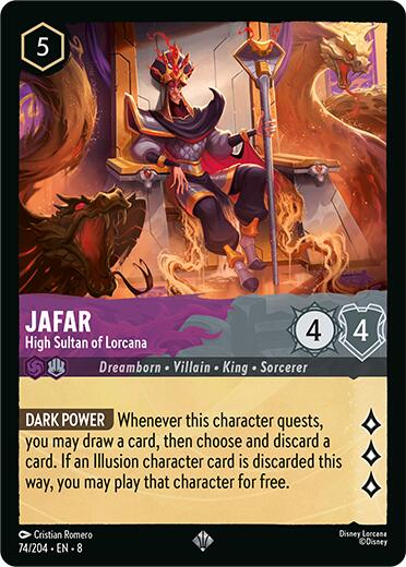 Jafar - High Sultan of Lorcana (74/204) [Reign of Jafar] | Cards and Coasters CA