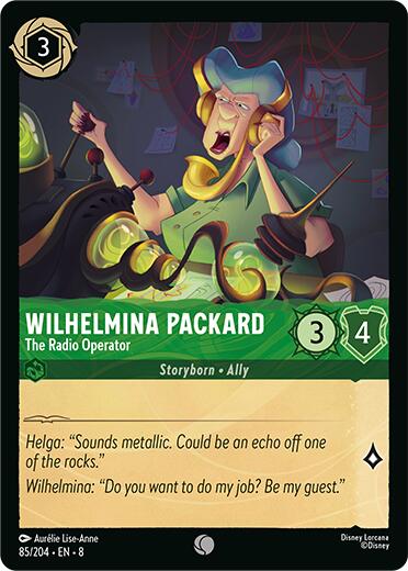 Wilhelmina Packard - The Radio Operator (85/204) [Reign of Jafar] | Cards and Coasters CA