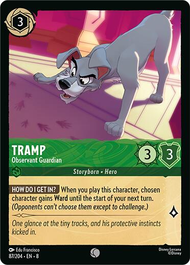 Tramp -Observant Guardian (87/204) [Reign of Jafar] | Cards and Coasters CA