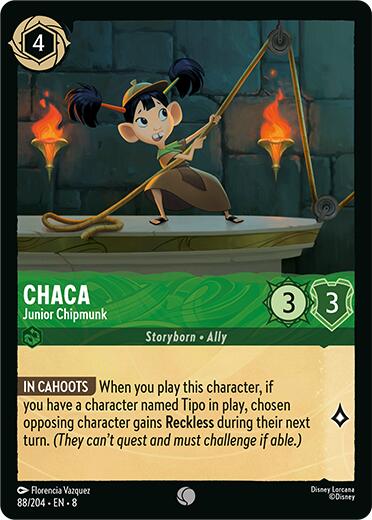 Chaca - Junior Chipmunk (88/204) [Reign of Jafar] | Cards and Coasters CA