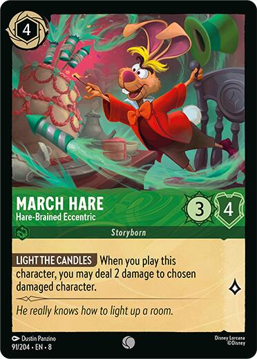 March Hare - Hare-Brained Eccentric (91/204) [Reign of Jafar] | Cards and Coasters CA